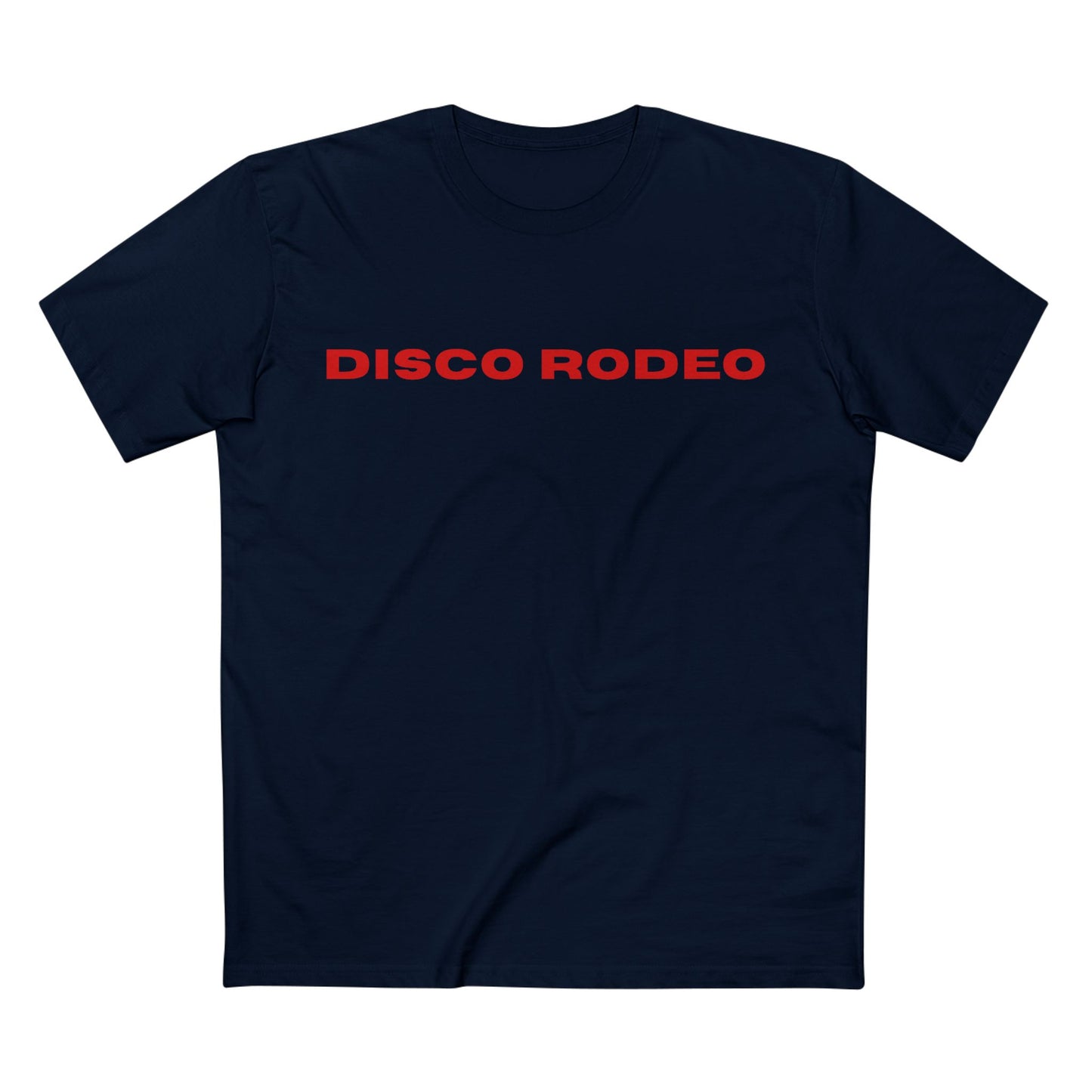 DISCO RODEO Red Edition pink tee mockup