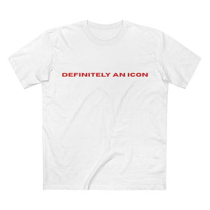 DEFINITELY AN ICON AS Colour tee mockup