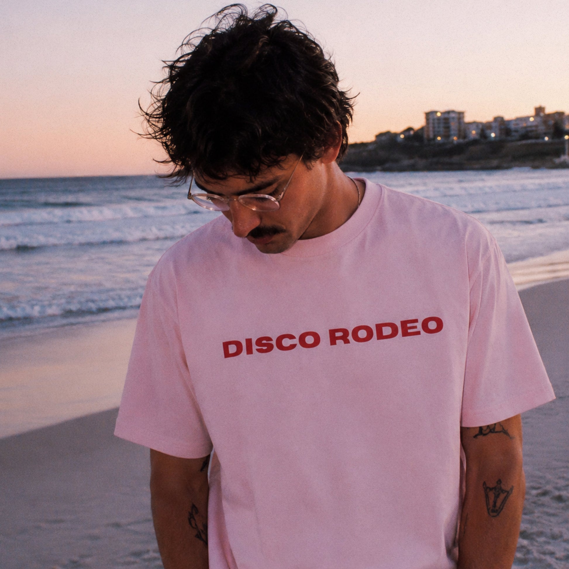 DISCO RODEO Red Edition tee detail view