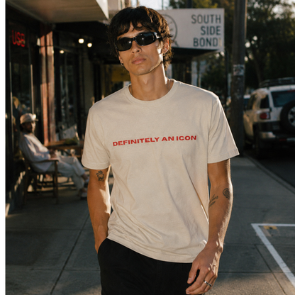 DEFINITELY AN ICON tee colour option