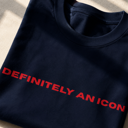 DEFINITELY AN ICON tee styling image