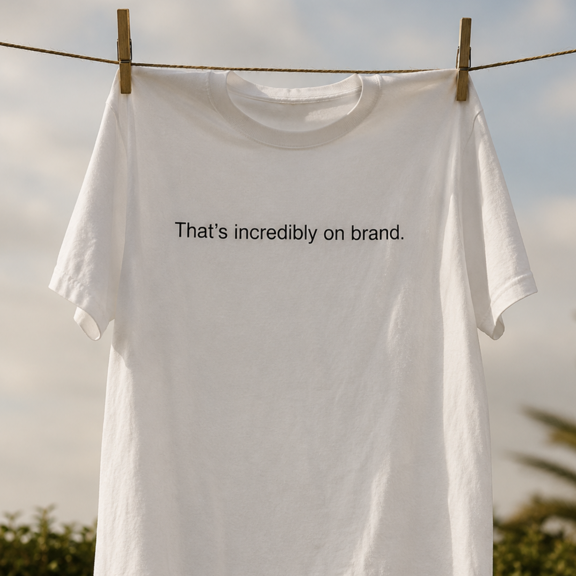 THAT'S INCREDIBLY ON BRAND tee detail view